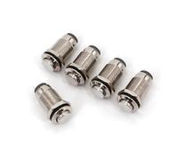 NWPNLXEA 5Pcs Metal Waterproof 12mm on-Off Latching 2Pin SPST Normally Open Push Button Switch High Round Head