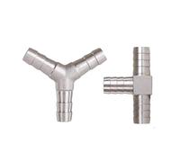 NWPNLXEA 6 mm, 8 mm, 10 mm, 12 mm, 13 mm, 14 mm, 15 mm, 16 mm, 19 mm, 20 mm, raccord de tuyau en T de type 3 à trois voies en acier inoxydable 304 (type T, 32 mm)