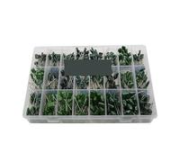 NWPNLXEA 660PCS/LOT 24value Capacitor Kit 100v 2a221j to 2a474j Polyester Film Capacitor Assorted Kit 0.47nf 0.68nf 1nf 2.2nf Capacitors