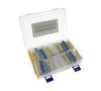 NWPNLXEA 860Pcs/Box 86 Values Each 10Pcs Metal Film Resistor 1% 1W Assorted Kit 0.1 ohm~ 10M ohm Capacitor Range