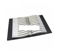 NWPNLXEA 950PCS 2550PCS 4500PCS 0201 0402 0603 0805 1206 Capacitor Sample Book/Blank Book Assorted Kit 10uf 1nf 100pf 10nf (0402 4000PCS 80Value)