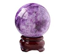 NWPNLXEA Amethyst Crystal Sphere, Rare Purple Power Stone Ball for, Scrying, Feng Shui,50mm