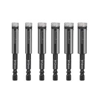 NWPNLXEA Brazed Diamond Dry Drill Bits 6/8/10/12/14mm Hex Handle Hole Saw Cutter for Granite Marble Ceramic Tile Glass Drilling 1Pcs(12mm) NWPNLXEA