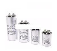 NWPNLXEA CBB65 AC Electronic Starter Capacitor Air Conditioner Compressor Start Capacitor 450VAC 20uF 25uF 30uF 35uF 40uF 45uF 50uF 60uF 70uF 5% (60UF)