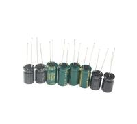 NWPNLXEA Electrolytic Capacitor Kit 120PCS/125PCS, 25 Values/13 Values, 1uF-2200uF, DIY Electronic Capacitor Assortment Set 16V 25V 50V (120PCS - 15Values)