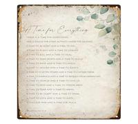 NWPNLXEA For Everything There Is A Season Ecclesiastes 3 1-8 Bible Verse Metal Tin Sign Wall-Art Christian Home Office Decor 8 X 12 inch