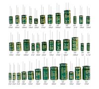 NWPNLXEA High Frequency Electrolytic Capacitor 6.3V 10V 16V 25V 35V 50V 400V 450V 22UF 100UF 220UF 330UF 470UF 680UF 1000UF 1500UF 2200UF (16V1000UF 10PCS)
