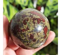NWPNLXEA Home Collections 1 pièce Pierre de sang de dragon brut naturel Jaspe Boule de cristal naturel Ménage (taille : 60-65 mm)