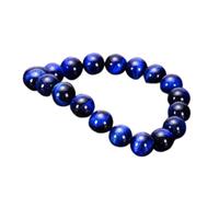 NWPNLXEA Home Collections Bracelet à breloques Bracelet en pierre œil de tigre bleu naturel Bracelet œil d'aigle Bracelet œil de chat 6/8/10 mm Bijoux talisman pour hommes et femmes, 10 mm (taille