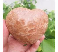 NWPNLXEA Home Collections CristalDecoration Pierre de Lune Orange Naturelle Cristal Pierres en Forme de Coeur Spécimen Décor Cadeau Pierres Naturelles et Minéraux Décoration de la Maison Pierres