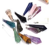NWPNLXEA Home Collections Natural Clear Amethyst Quartz Crystal Stone Point Gemstone PendulumStones and Minerals NaturalCrystal Household (couleur : cristal fumé)