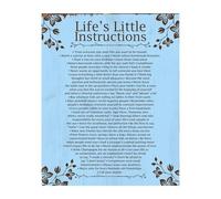 NWPNLXEA Life's Little Instructions Wall Art, Motivational Quotes for Daily Encouragement, Positive Mindset Poster for Classroom, School & Home Decor Unframed,08x12inch(20x30cm)