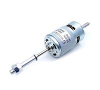 NWPNLXEA Long Shaft Thread Screw 775 DC Electronic Starter 12V24V Torque Low Noise M4 Double Shaft DIY Fan Model (12000_12V with Bracket)
