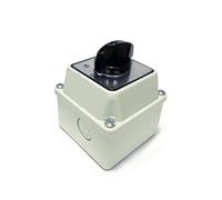 NWPNLXEA SZW26/LW26-20 20A 2 Position 4 Screw Off on Selector Changeover Rotary Cam Switch with Waterproof Sealed Box