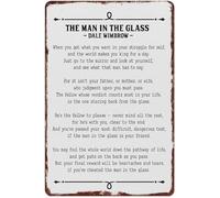 NWPNLXEA Thought Provoking Poem Vintage Tin Metal Sign for Home Office Study Library Inspirational (8 X 12 in)