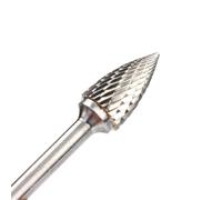 NWPNLXEA YG8 Alloy Rotary File 1Pc GX Type Double Slot Tungsten Steel Wood Carving Grinding Head Hard Metal for Copper(GX1425M06) NWPNLXEA