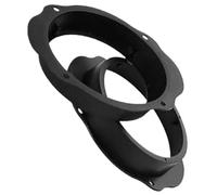 NWQZTS 2 Pièces Bague d'espacement Haut-parleur Adaptateur Haut-parleur, pour Ford, pour C-Max, Étanche pour 6.5'' ABS Noir Avant 2003-2010 Anneau d'écartement pour haut-parleur de voiture