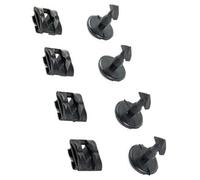 NWQZTS 8 pièces/4 jeux de clips de fixation for cache-anneau de remorquage de pare-chocs arrière, compatibles avec Discovery 3 et 4, Range Rover, Rover Sport. Capuchon pour crochet de remorquage