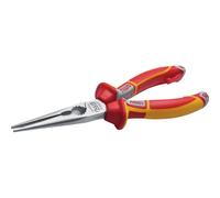 NWS 140-49-VDE-205 VDE Pince plate à becs ronds Acier à outils 205 mm