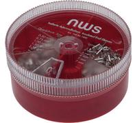 NWS 144-BS-1400 Assortiment d'embouts simples 0.5 mm², 0.75 mm², 1 mm², 1.5 mm², 2.5 mm² non isolé argent 1400 pc(s)