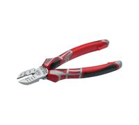 NWS Pince coupante latérale d'électricien 190m | 4 fonctions : Couper - dénuder - sertir - plier | Tranchants trempés par induction en plus