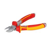 NWS Pince coupante latérale pour électriciens 1351-49-VDE-160 | avec fonction de dénudage pour conducteurs rigides et souples de 1,5 mm² et 2,5 mm² de section