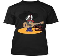 NWT Crambone Uncle Pecos Funny Cartoon Character Song Vintage Logo T Shirt Black XXL