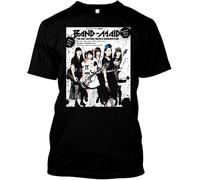 NWT Maid Maid Rock Music Men's T-Shirt Black Manches Courtes(X-Large)