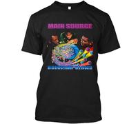 NWT Main Source Breaking Atoms American Hip Hop Musical Group Logo T-Shirt S-4XL BlackLarge