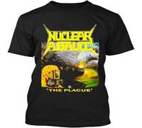 NWT Nuclear Assault The Plague American Thrash Metal Band Art T Shirt Black S