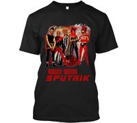 NWT Sigue Sigue Sputnik British New Wave Rock Band Music Graphic T-Shirt S-4Xl Black Unisex 100% Cotton Short-Sleeve T-Shirts Black XXL