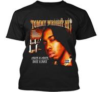 NWT Tommy Wright III Ashes II Ashes Dust II Dust Hip Hop T-Shirt for Men Black L
