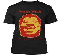 NWT Wesley Willis Good s is Rock n Roll American Singer Vintage T-Shirt Black XXL