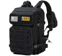 NWT XPEDITION Sac À Dos Tactique Militaire Sac À Dos Robuste Pour Ordinateur Portable Molle Sac D'Assaut Pour Randonnée Camping Voyage Pêche Salle De Sport Noir Large