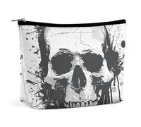 NWTPK Trousse de toilette simple avec motif tête de mort, trousse de toilette portable de voyage, accessoires de voyage, style, taille unique, Style :, Taille unique