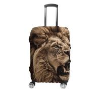 NWTRJ Angry Lion Housse de bagage de voyage élastique lavable anti-poussière anti-rayures Convient aux bagages de 48,3 à 81,3 cm, Style :, L