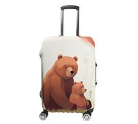 NWTRJ Bear Hug Housse de bagage de voyage élastique lavable anti-poussière anti-rayures pour bagages de 48,3 à 81,3 cm, Style :, S