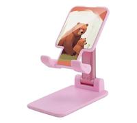 NWTRJ Bear Hug Support de téléphone portable à angle réglable en hauteur Support de téléphone de bureau pliable Compatible avec tous les téléphones portables