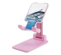 NWTRJ Bluefin Tuna Thunnus Support de téléphone portable à angle réglable en hauteur Support de téléphone de bureau pliable Compatible avec tous les téléphones portables