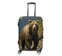 NWTRJ Brown Bear Housse élastique lavable anti-poussière anti-rayures pour bagages de 48 à 81 cm, Style :, XL
