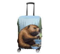 NWTRJ Busy Beaver Housse de bagage de voyage élastique lavable anti-poussière anti-rayures Convient aux bagages de 48,3 à 81,3 cm, Style :, M