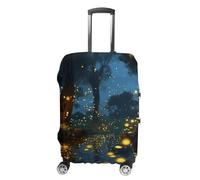 NWTRJ Fireflies Housse de protection élastique lavable anti-poussière anti-rayures pour bagages de 48 à 81 cm, Style :, L