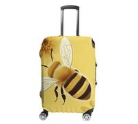 NWTRJ Honey Bee Housse de bagage de voyage élastique lavable anti-poussière anti-rayures pour valise de 48,3 à 81,3 cm, L