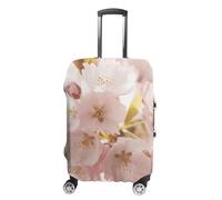 NWTRJ Housse de bagage de voyage à fleurs de printemps, housse élastique lavable, anti-poussière et anti-rayures pour valises de 48,3 à 81,3 cm, S