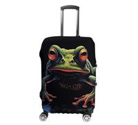 NWTRJ Housse de bagage de voyage effrayante en forme de grenouille élastique, lavable, résistante à la poussière, anti-rayures pour valises de 48 à 81 cm, taille M