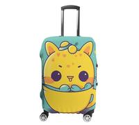 NWTRJ Housse de bagage de voyage élastique lavable anti-poussière anti-rayures pour bagages de 48,3 à 81,3 cm, L