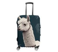 NWTRJ Housse de protection pour valise de voyage en alpaga lama, élastique, lavable, anti-poussière, anti-rayures, convient aux bagages de 48,3 à 81,3 cm, Style :, XL