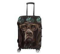 NWTRJ Housse de valise de voyage élastique lavable anti-poussière anti-rayures pour bagages de 48,3 à 81,3 cm, Style :, L