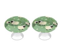 NWTRJ Lot de 2 boutons d'armoire de cuisine de style moderne - Boutons de tiroir ronds pour la maison, le bureau, la cuisine