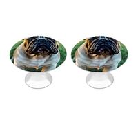 NWTRJ Lot de 2 boutons d'armoire de cuisine ronds de style moderne pour la maison, le bureau, la cuisine
